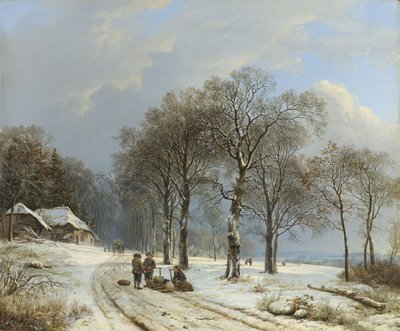 Winter Landscape, 1835-8 by Barend Cornelis Koekkoek